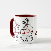 Mug Décor de Noël personnalisé de la coupe de café de (Devant gauche)