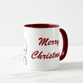 Mug Décor de Noël personnalisé de la coupe de café de (Devant droit)