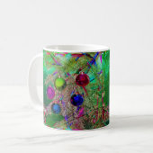 Mug Décor de pin de vacances (Devant gauche)