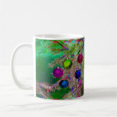 Mug Décor de pin de vacances (Gauche)