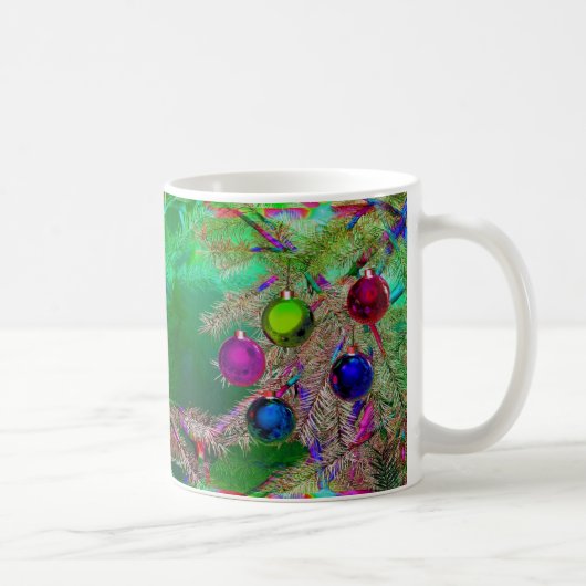 Mug Décor de pin de vacances (Droite)