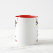 Mug Décor de rennes personnalisé - Joyeux Noël (Centre)