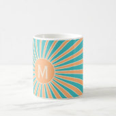 Mug Décor de solarium de style bracelet et turquoise (Centre)