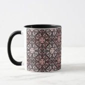 Mug Décor décoratif ornemental abstrait marron beige b (Gauche)