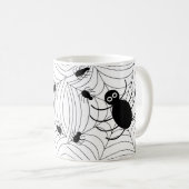 Mug Décor d'Halloween Web Black Spider (Devant droit)