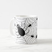 Mug Décor d'Halloween Web Black Spider (Devant gauche)
