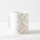 Mug Décor géométrique beige clair Motif (Devant gauche)