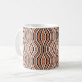 Mug Décor gris clair, noir et antique (Devant gauche)