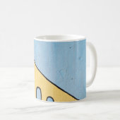 Mug Décor jaune et bleu (Devant droit)