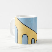 Mug Décor jaune et bleu (Devant gauche)