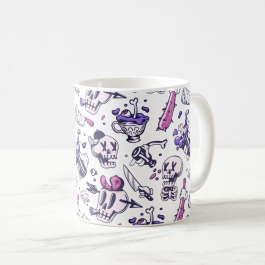 Mug Décor motif d'Halloween (Devant droit)
