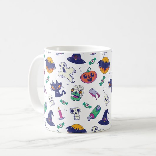 Mug Décor motif d'Halloween (Devant gauche)