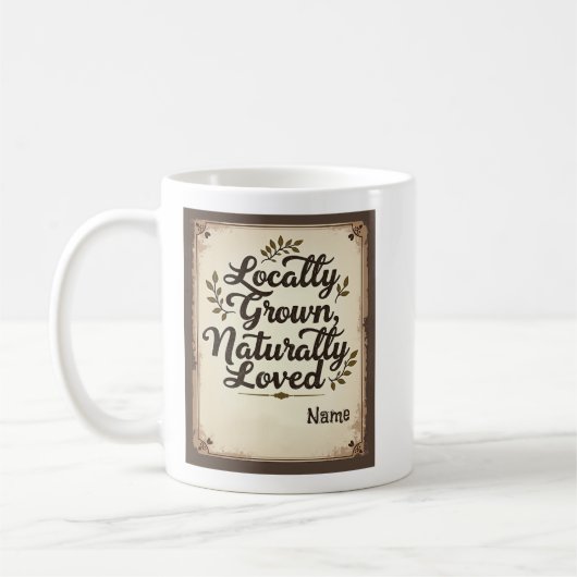 Mug Décor Rustique personnalisé (Gauche)