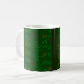 Mug Décor vert de forêt foncée (Devant gauche)