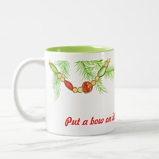 Mug décorant Noël (Gauche)