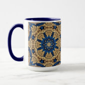 Mug Décoratif Bleu Or (Gauche)
