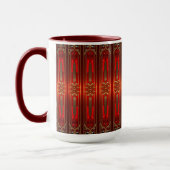 Mug décoratif de vacances rouge (Gauche)