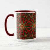 Mug décoratif de vacances rouge (Gauche)