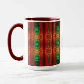 Mug décoratif de vacances rouge (Gauche)
