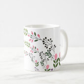 Mug Décoratif Fleur Blanche (Devant droit)
