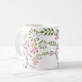 Mug Décoratif Fleur Blanche (Devant gauche)