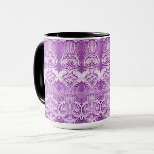 Mug décoratif violet (Devant gauche)