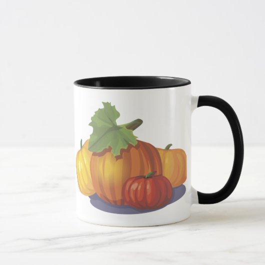 Mug Décoration citrouille (Droite)