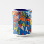 Mug Décoration de drapeau triangulaire (Centre)