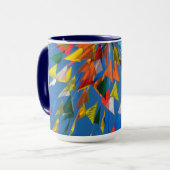 Mug Décoration de drapeau triangulaire (Devant gauche)