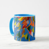 Mug Décoration de drapeau triangulaire (Devant gauche)