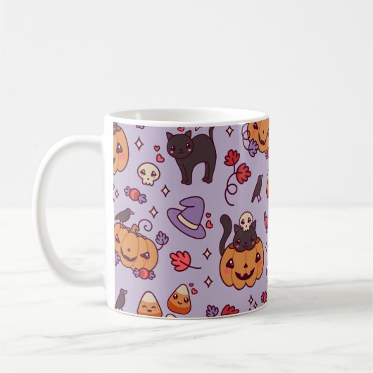 Mug Décoration de motif Halloween (Gauche)