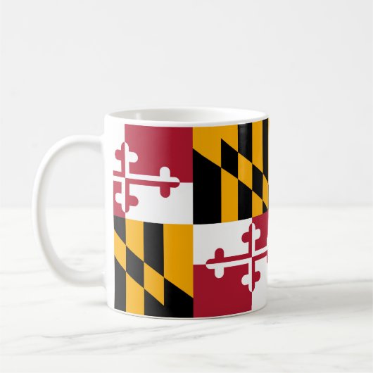 Mug Décoration du drapeau de l'État du Maryland (Gauche)