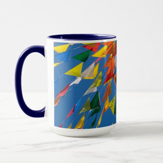 Mug Décoration du drapeau triangulaire (Gauche)