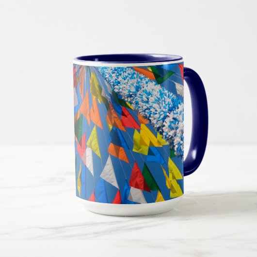 Mug Décoration du drapeau triangulaire (Devant droit)