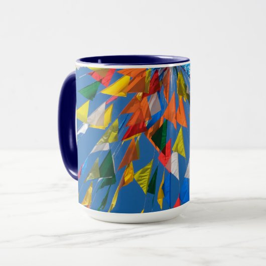 Mug Décoration du drapeau triangulaire (Devant gauche)