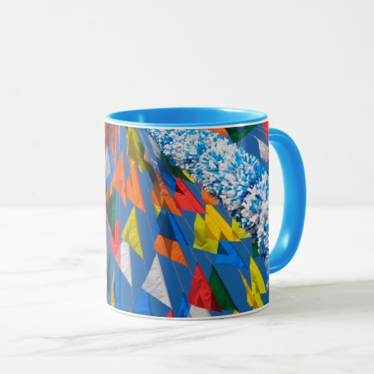 Mug Décoration du drapeau triangulaire (Devant droit)