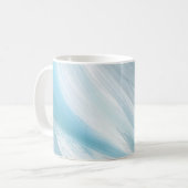 Mug décoration moderne timide bleue (Devant gauche)