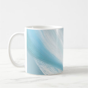 Mug décoration moderne timide bleue
