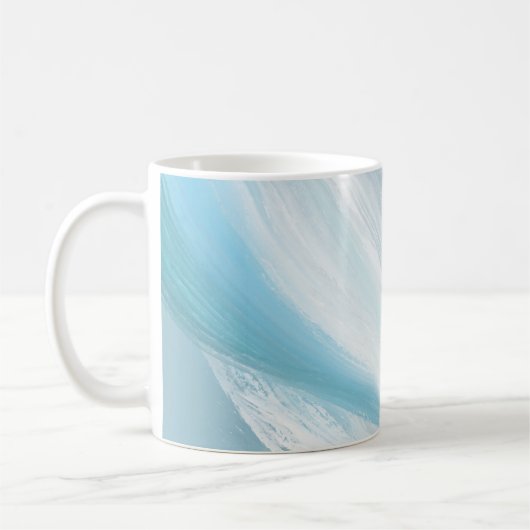 Mug décoration moderne timide bleue (Gauche)