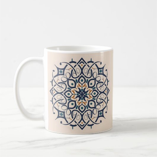 Mug Décorations andalouses marocaines, Mandala-Motif (Gauche)