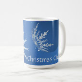 Mug Décorations de Joie de Noël Flocon de Neige Ajoute (Devant droit)