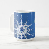 Mug Décorations de Joie de Noël Flocon de Neige Ajoute (Devant gauche)