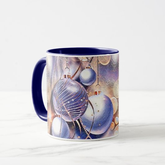 Mug Décorations de Noël (Devant gauche)