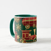 mug décorations de noël steampunk (Devant gauche)