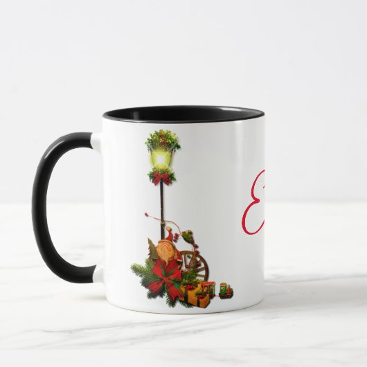 Mug Décorations de Noël vintage (Gauche)