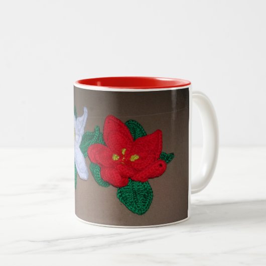 Mug - Décorations Poinsettia (Devant droit)