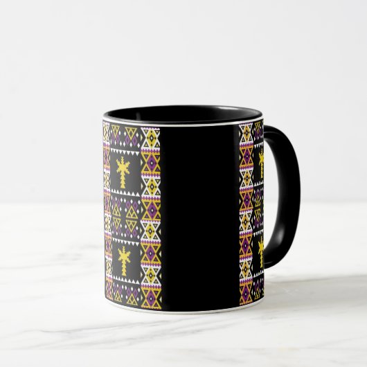 Mug Décoré avec broderie (Devant droit)