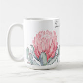 Mug décoré de fleurs charmantes et délicates. (Gauche)