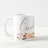 Mug décoré d'un monogramme nommé personnalisé aussi (Gauche)