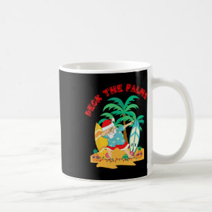 Mug Décorer les palmiers Santa en dabbing - Noël Plage